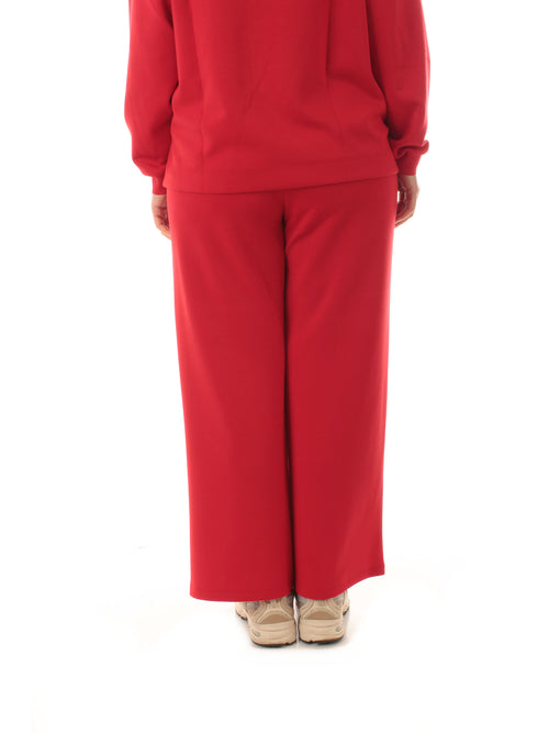 Elena Mirò pantalone in scuba da donna rosso