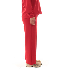 Elena Mirò pantalone in scuba da donna rosso