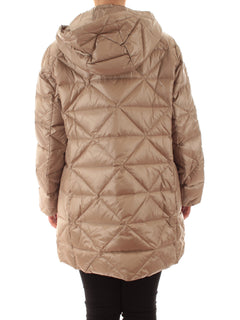 Elena Mirò piumino trapuntato con cappuccio da donna beige