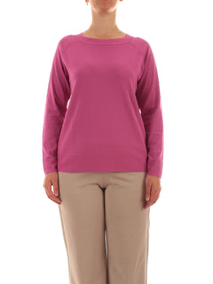 Elena Mirò maglia con scollo a barchetta da donna fucsia