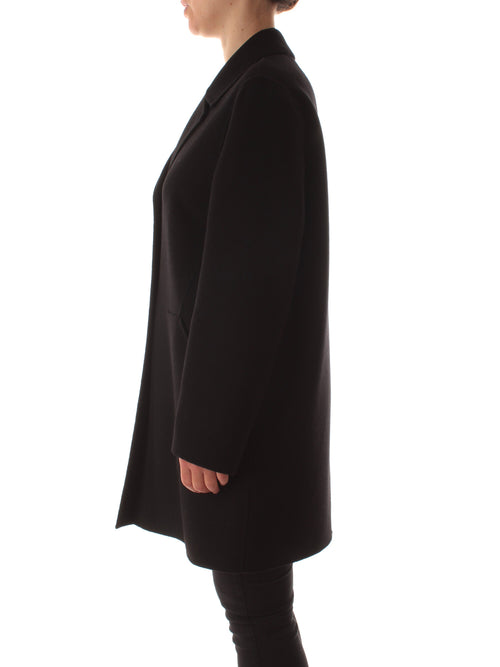 Elena Mirò cappotto in panno double da donna nero