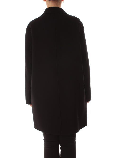 Elena Mirò cappotto in panno double da donna nero