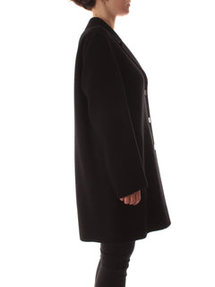 Elena Mirò cappotto in panno double da donna nero