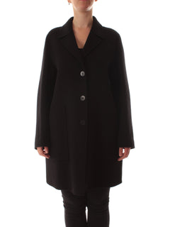Elena Mirò cappotto in panno double da donna nero
