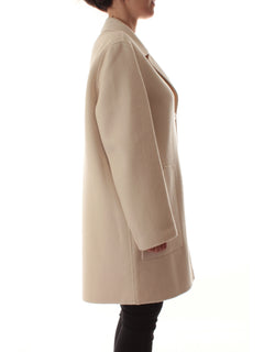 Elena Mirò cappotto in panno double da donna beige