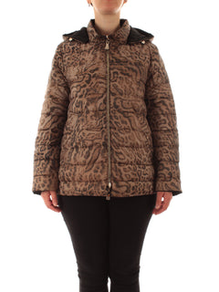 Elena Mirò piumino reversibile animalier da donna marrone