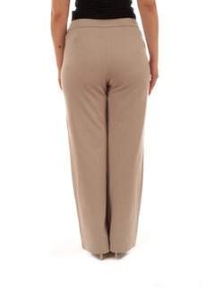 Elena Mirò pantaloni in jersey da donna beige