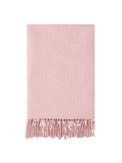 Elena Mirò sciarpa con logo embossed da donna rosa