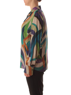 Elena Mirò camicia maschile da donna viola