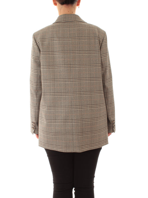 Elena Mirò blazer principe di galles da donna nero