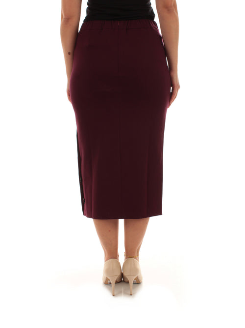 Persona By Marina Rinaldi AFOSO gonna a tubino in jersey da donna uva