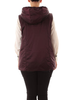 Persona By Marina Rinaldi FLOU gilet da donna rosso uva