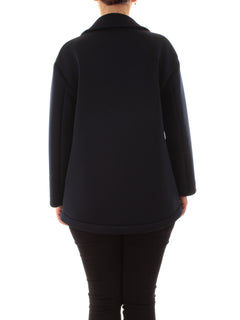 Persona By Marina Rinaldi caban in scuba da donna blu marino