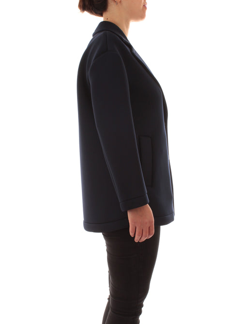 Persona By Marina Rinaldi caban in scuba da donna blu marino