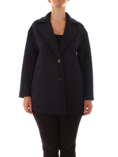 Persona By Marina Rinaldi caban in scuba da donna blu marino