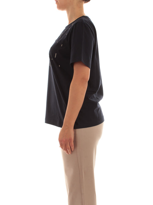 Persona By Marina Rinaldi SOLEDAD T-shirt da donna blu marino