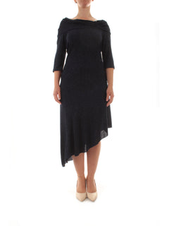 Marina Talia abito glietterato da donna blu