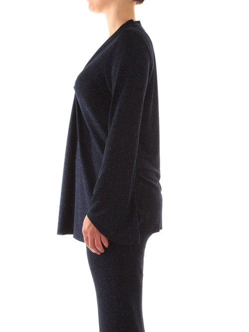 Marina Talia maglia glitterata da donna blu