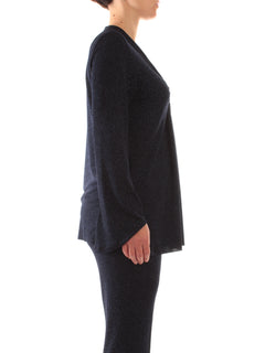 Marina Talia maglia glitterata da donna blu