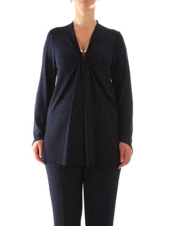 Marina Talia maglia glitterata da donna blu