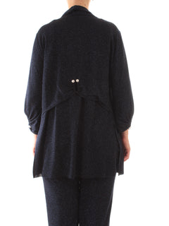 Marina Talia spolverino glitterato da donna blu