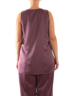 Marina Talia top in raso da donna ametista