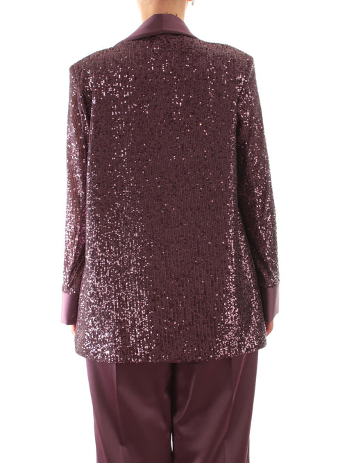 Marina Talia blazer in full paillettes da donna ametista
