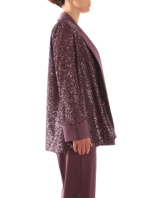 Marina Talia blazer in full paillettes da donna ametista