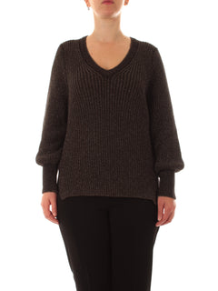 Marina Talia maglia con lurex da donna moro