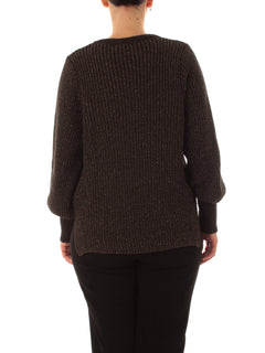 Marina Talia maglia con lurex da donna moro