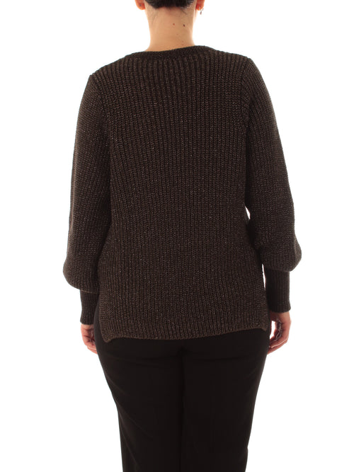 Marina Talia maglia con lurex da donna moro