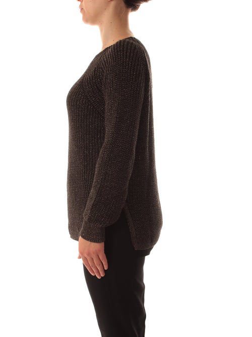 Marina Talia maglia con lurex moro da donna