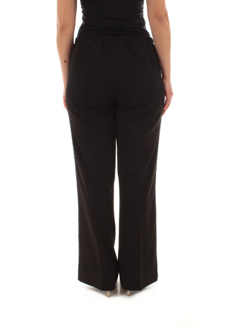 Marina Talia pantalone con perline da donna nero
