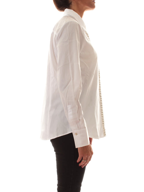 Emme Marella VALDA camicia animalier da donna bianco