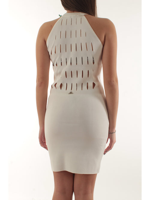 AKEP mini dress cut da donna bianco
