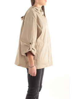 Emme Marella parka corto antigoccia da donna beige