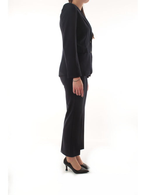 Emme Marella FARNESE completo in twill stretch da donna blu