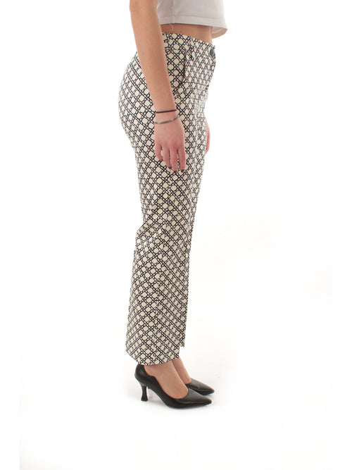 Emme Marella CLASSI pantalone flare da donna bianco/blu