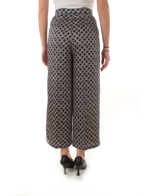 Emme Marella CARAFFA pantalone in twill da donna blu