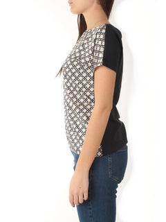 Emme Marella SANSA blusa doppio materiale da donna bianco/blu