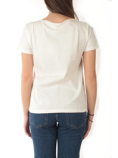 Emme Marella SANSA blusa doppio materiale da donna blu