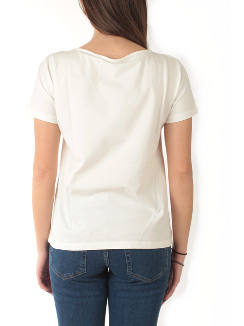 Emme Marella SANSA blusa doppio materiale da donna rosa