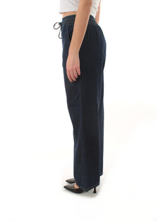 Emme Marella FINGERE pantalone in denim stretch da donna blu jeans