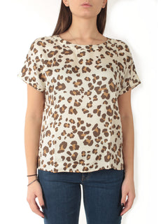 Emme Marella RANE t-shirt in twill da donna burro