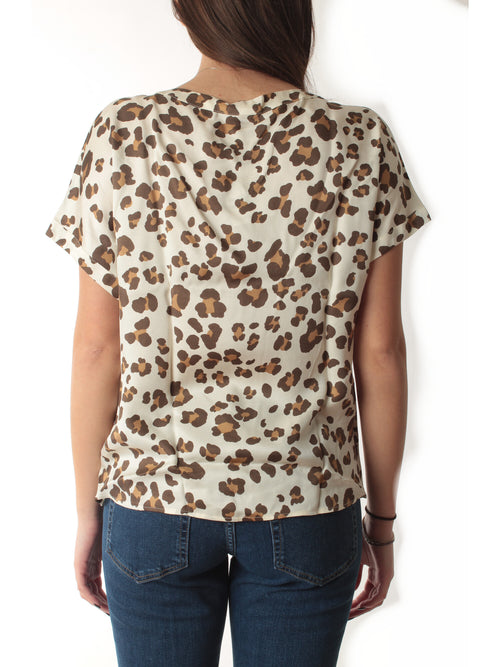 Emme Marella RANE t-shirt in twill da donna burro