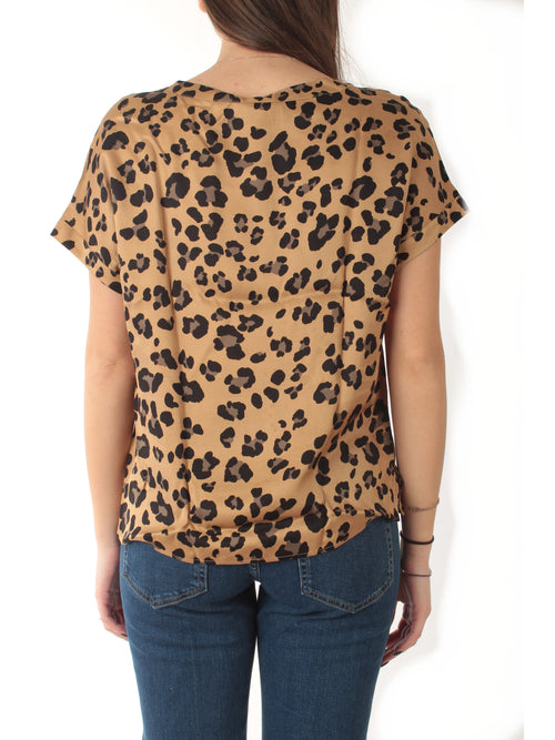 Emme Marella RANE t-shirt in twill stampato da donna maculato