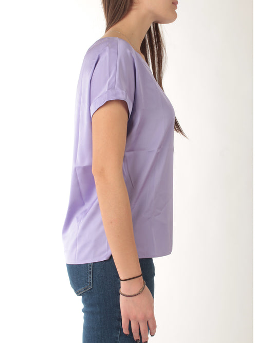 Emme Marella RAMO blusa in raso stretch da donna lilla