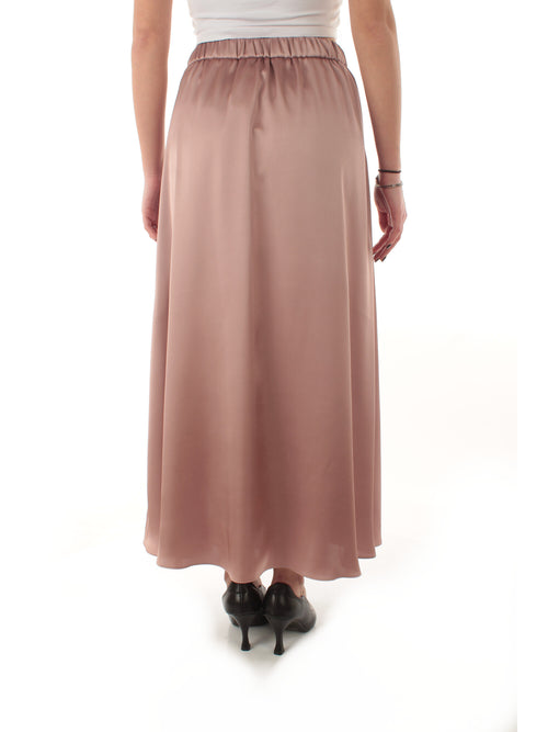 Emme Marella PAPILLA gonna lunga con spacco da donna malva
