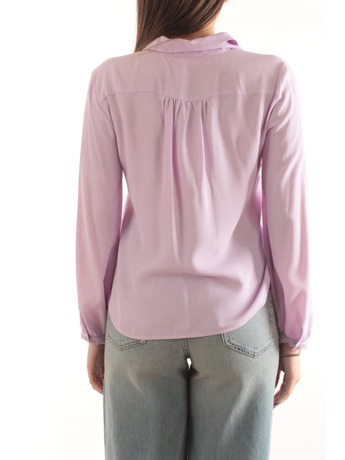 Iblues blusa in misto seta da donna lilla