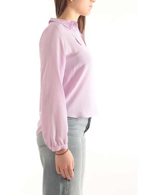 Iblues blusa in misto seta da donna lilla